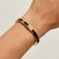 Zerra Jewelry Tory Burch Icon Medium Enamel Bracelet with double T design in colorful enamel finish on a sleek bracelet.