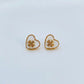 Tory Burch Kira heart stud earrings