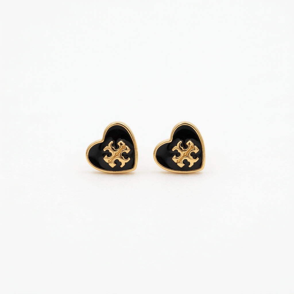 Tory Burch Kira heart stud earrings