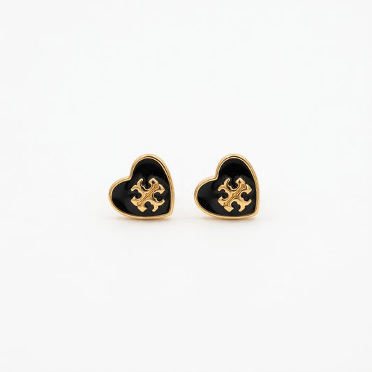 Tory Burch Kira heart stud earrings