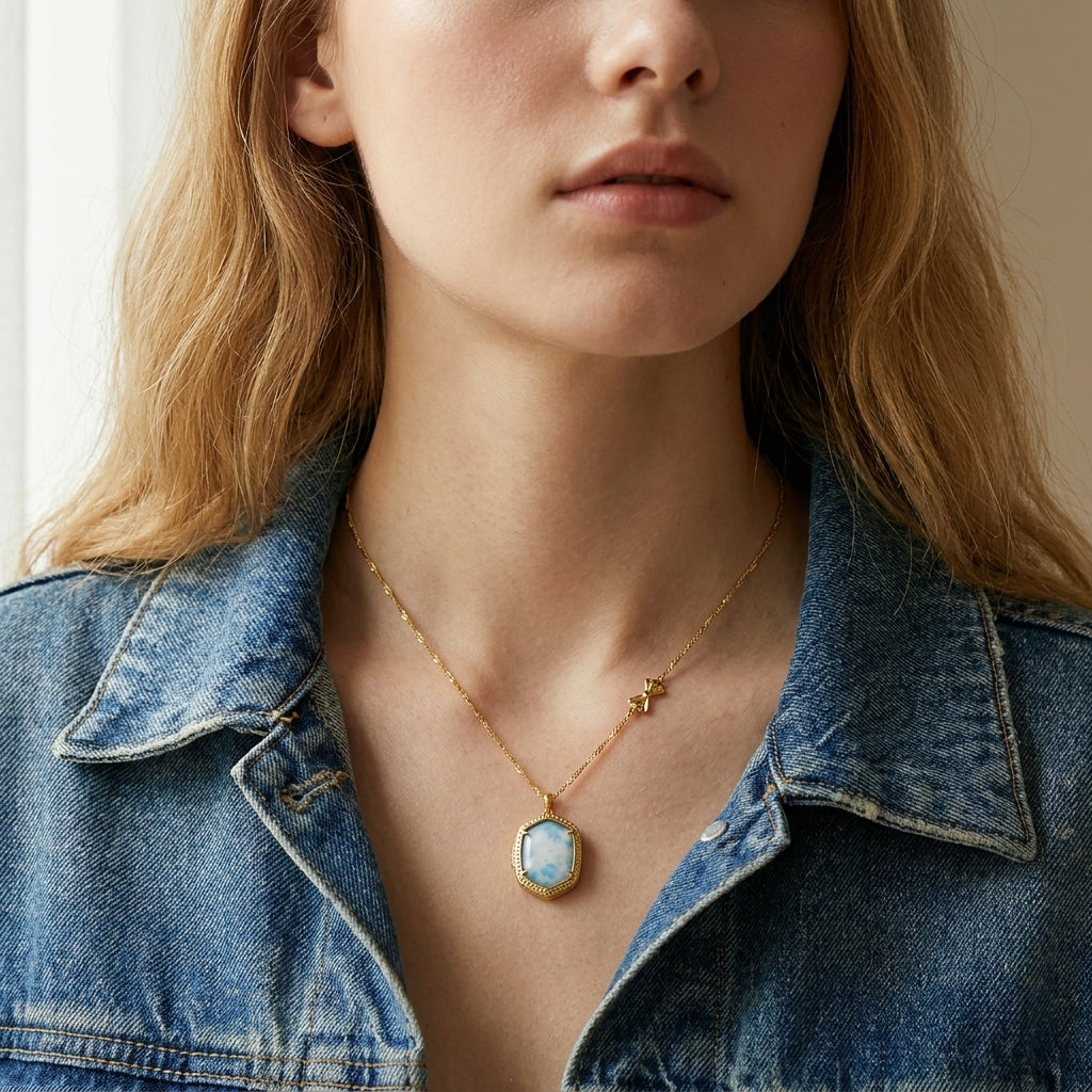 Kendra Scott x Love Shack Fancy Daphne necklace