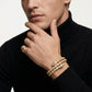 Zerra Jewelry BVLGARI Serpenti Viper Double bracelet with pave diamonds, featuring a sleek serpent design in gold and diamond accents