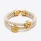 Tory Burch Shell and Kira T Rope Bracelet | Rope Twist Shell