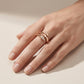 BVLGARI Serpenti Viper 18K White Gold & Pavé Diamond 2-Coil Ring