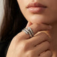 BVLGARI Serpenti Viper 18K White Gold & Pavé Diamond 2-Coil Ring