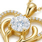 Classic Open Heart Moissanite Necklace