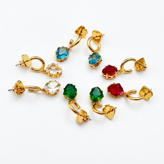 Kate Spade New York Gold Key Charm Earrings, featuring a delicate key motif in polished gold-tone