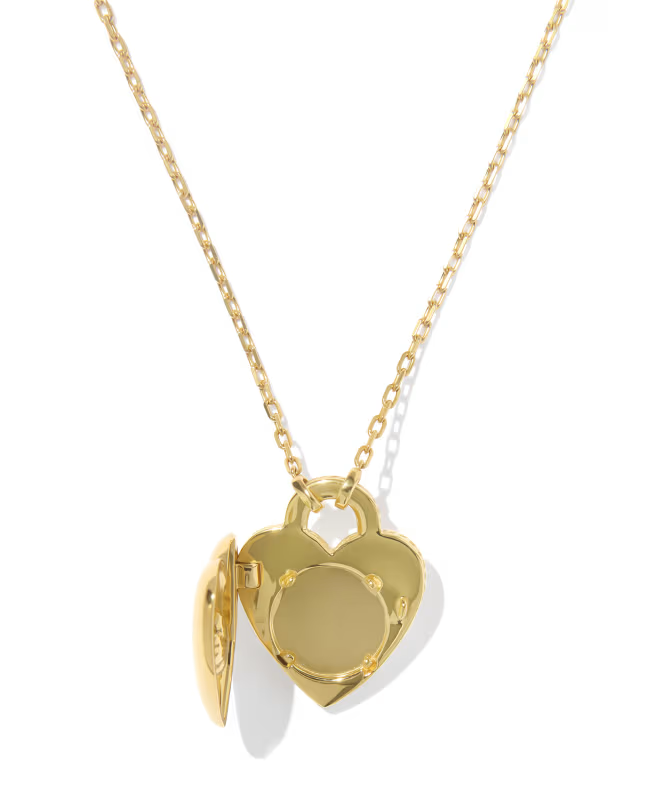 Inside view of the Bold Heirloom Heart Locket showing the space for a personal photo