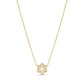 Kendra Scott Snowflake Gold Short Pendant Necklace with sparkling crystal accents