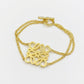 Loewe Anagram gold Metal Bracelet featuring the iconic openwork logo in a polished finish