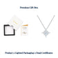 Premium lighted presentation box and dual authenticity certificates for multi-shape moissanite compass star necklace.