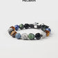 Multicolored Gemstone Macrame Bracelet