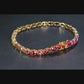 4x6mm-oval-cut-rainbow-gradient-moissanite-tennis-bracelet-video