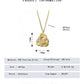 Pendant Size and Chain Length Chart for Moon Necklace