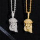 S925 sterling silver full iced out moissanite classic Jesus piece pendant in silver and gold with rope chain