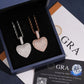 S925 silver iced out moissanite 3D heart pendants in luxury blue gift box with GRA report card and certificate
