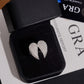 S925 silver iced out moissanite angel wings ring in luxury black box with GRA certificate card