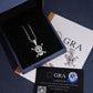 S925 silver iced out moissanite straw hat pirate skull pendant in luxury blue gift box with GRA certificate card   