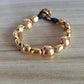 UNOde50 Ser Intrépida Gold Leather Bracelet