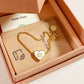 Miulys Family Letter Heart Enamel Bracelet | Personalized