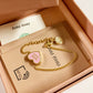 Miulys Family Letter Heart Enamel Bracelet | Personalized
