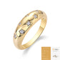 14K Gold Moissanite Eternity Wedding Band Ring