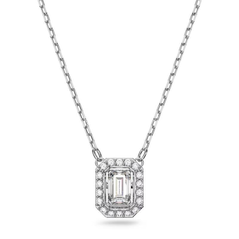 Swarovski Millenia Necklace, Rose Gold-Tone Plated and Green Crystal
