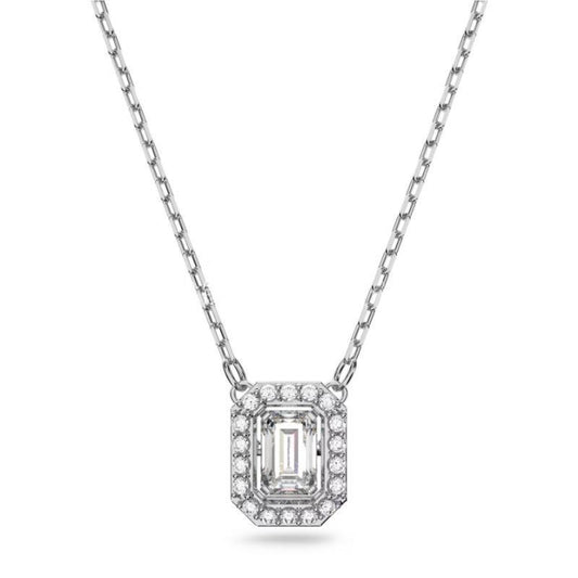 Swarovski Millenia Necklace, Rose Gold-Tone Plated and Green Crystal