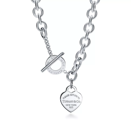 Tiffany & Co. Return to Tiffany Heart Tag Toggle Necklace in premium sterling silver