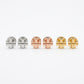 Tory Burch Icon Stud Earrings in 18k Gold Plated 925 Sterling Silver, Double T Logo Design
