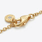 Detailed view of the lobster clasp closure and adjustable extender links of the Tory Burch Kira Enamel Bracelet.