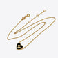 Tory Burch Kira Heart Pendant Necklace in 18k gold-plated brass featuring Double T logo