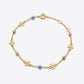Tory Burch Moondance Pearl Bracelet featuring a delicate gold chain and high-luster pearls